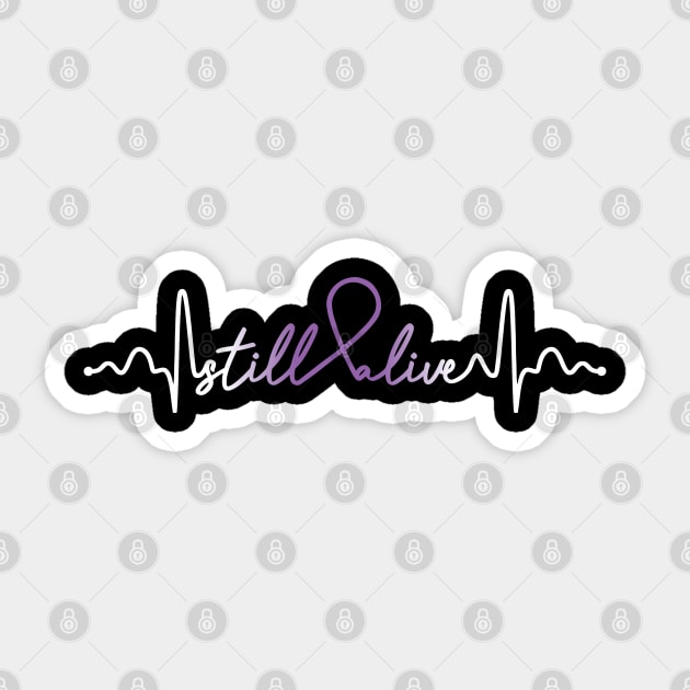 Still Alive- Epilepsy Gifts Epilepsy Awareness Sticker by AwarenessClub